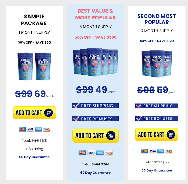 Cardio Slim Tea price